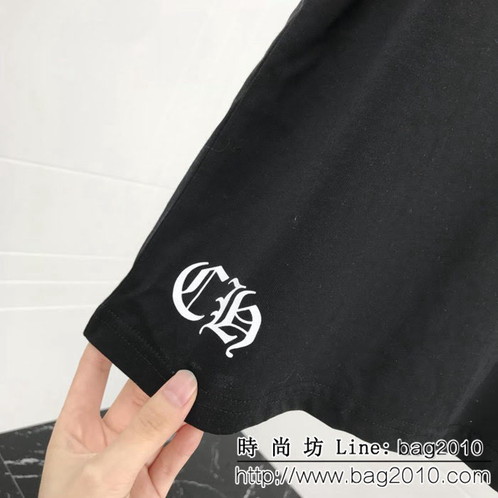 Chrome Hearts克羅心 19ss 經典梵文字母印花T恤 定制原版純棉面料 高版本情侶款 ydi2235